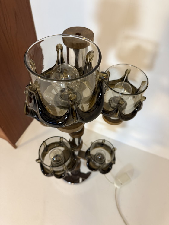 Image 1 of Lampada da terra vintage, Oberglas Austria anni '80