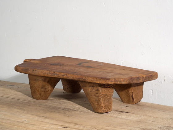 Antique low work table (c.1920) #19, Side tables, Wood, Brown, Rustic (photo 20 of 22)