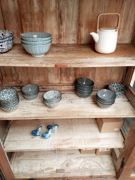 Image 1 of Vitrine/Bücherschrank aus Teakholz, Indien, 113 x 47 x 159 cm