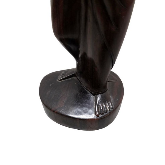 Image 1 of Sculpture balinaise vintage représentant une dame, années 1960/70