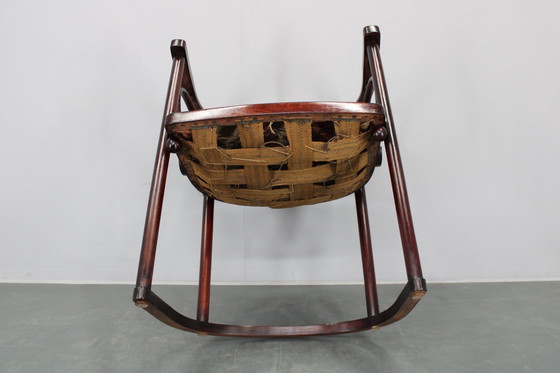 Image 1 of Josef Hoffmann Variatie van Art Nouveau "Fledermaus" Fauteuil door Fischel