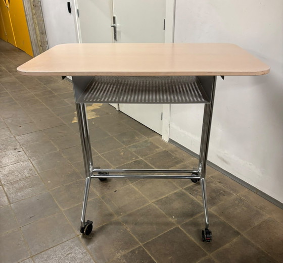 Zeldzame Vitra Ad Hoc Spatio design trolley-werktafel – Bureau, Metal, Wood (photo 3 of 8)