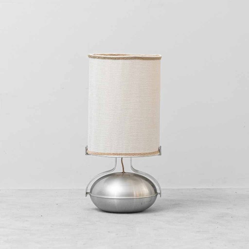 Vintage Space Age Chrome Metal Table Lamp – 70s