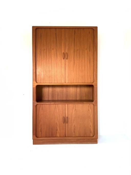 Vintage XL Teak Highboard, Dyrlund '80 – high boards, Wood