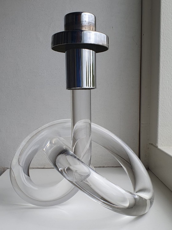 Image 1 of Candlestick 'pretzel' by Dorothy C. Thorpe
