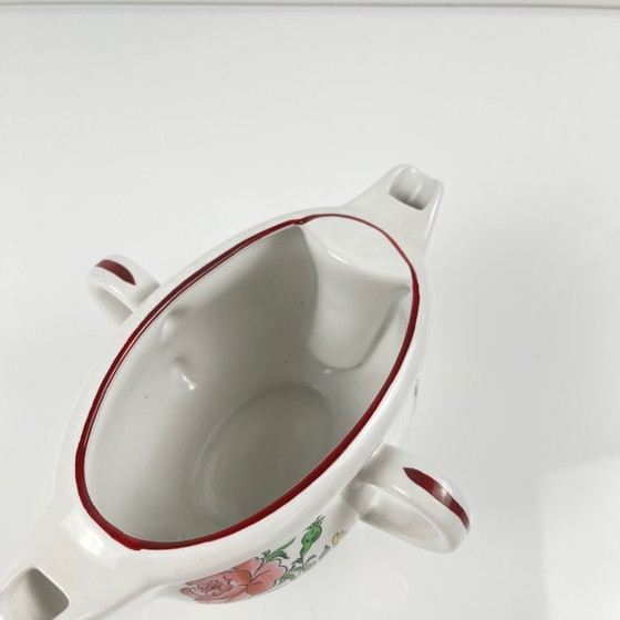 Image 1 of Rare double-spout gravy boat, Réverbère model, by KG Lunéville