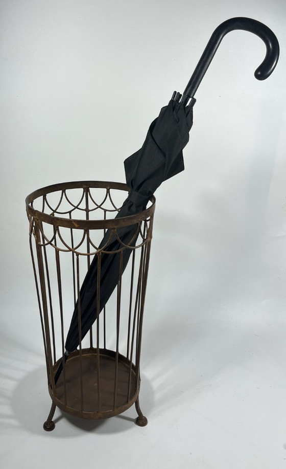 Image 1 of Vintage metalen paraplubak - decoratief & stevig