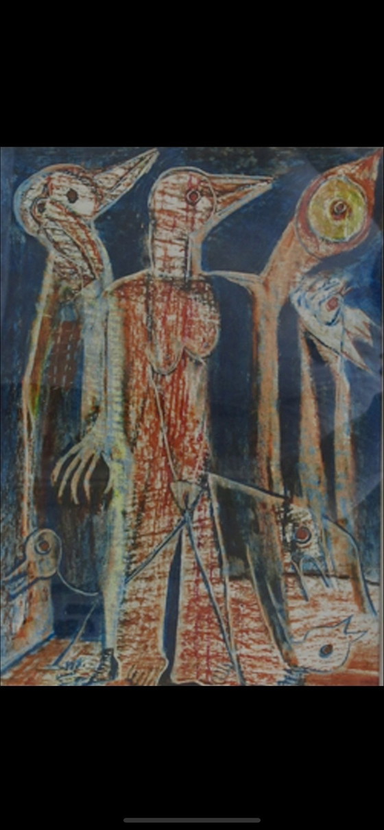 Image 1 of Rajne Dangova pastel / tiza en marco