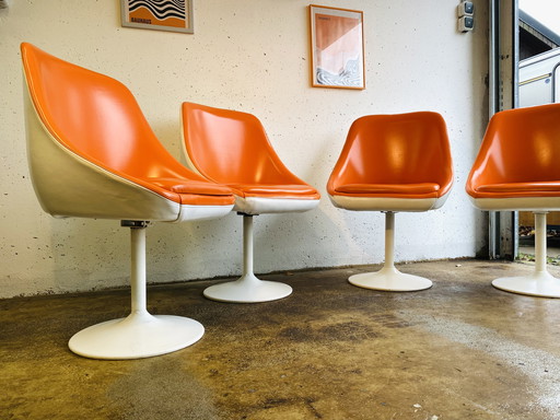 4x Vintage Space Age Lounge Chair 1970