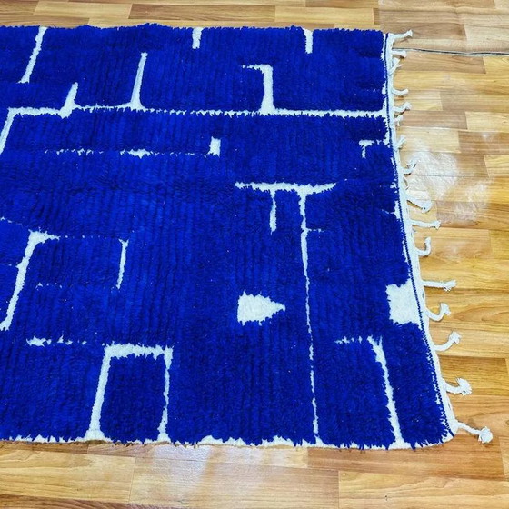 Alfombra azul Majorelle 250cm x 150cm – Wool (photo 7 of 10)