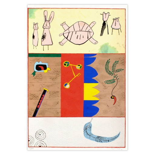 Martin Bradley, signierte Lithografie „Schildkröte“ (Olympische Spiele von Barcelona) 1992 (photo 2 of 5)