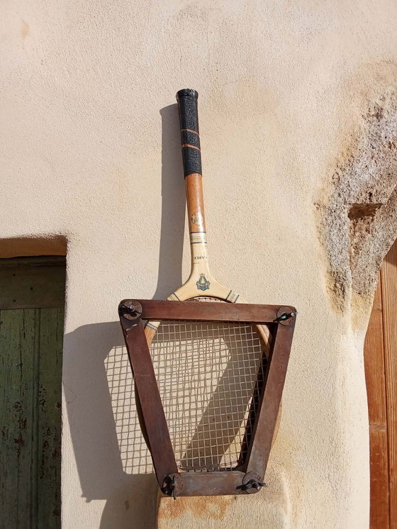 Image 1 of Vintage wooden tennis racket – Wisden / Triumph / Cadet – Made in England