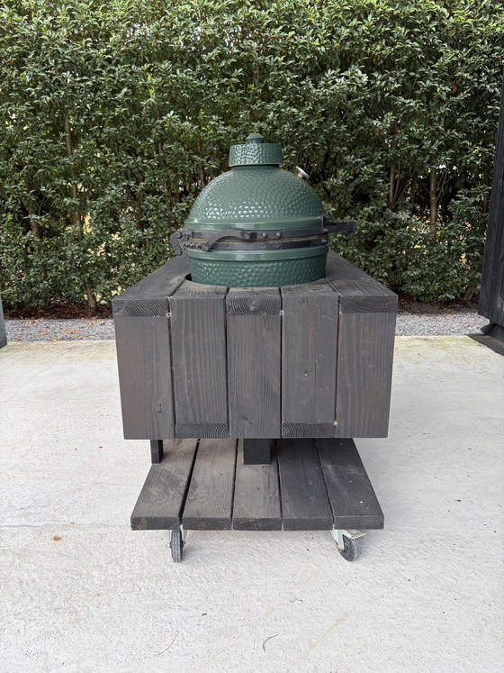 Cucina da esterno Green Egg su ruote per Big Green Egg Medium – Tavoli da giardino, Wood (photo 8 of 9)