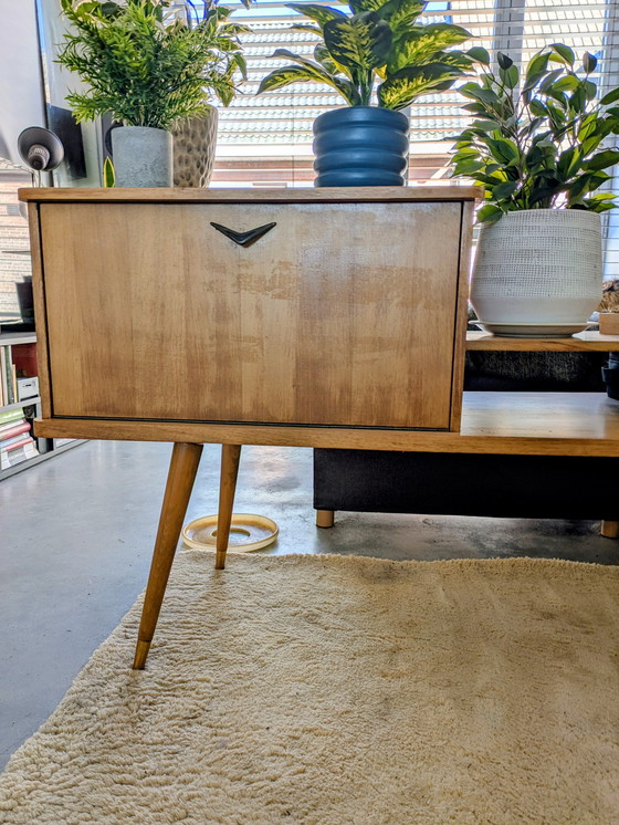 Image 1 of Originaler Fernsehschrank mit kleinem Barschrank