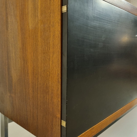 Fristho Dressoir Palissander, Zwart En Chroom, Model BDR-250, 1960 – Chrome, Metal, Vintage (photo 5 of 14)