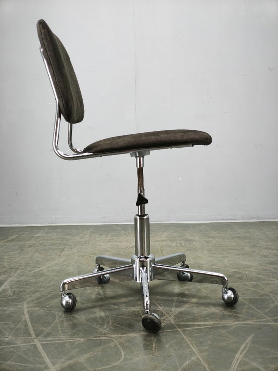 Image 1 of Italienischer Drehstuhl mit Chromfuß, 1970er Jahre