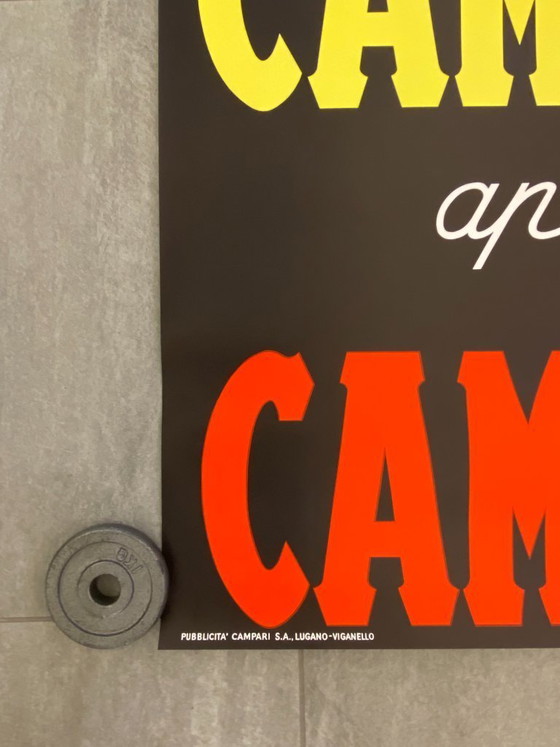 Image 1 of  Anonimo, c.a. 1959 - CAMPARI CAMPARI CAMPARI - Affiche vintage originale