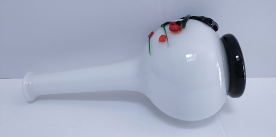 Vaso vintage in pasta di vetro con decoro vegetale giapponese – Vasi (photo 5 of 12)