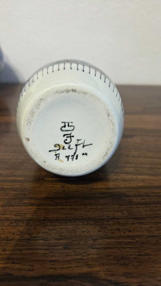 Mid-Century Royal Delft „Sandelfo“ Vase – Herman Sanders (1960) – Rare! – Porcelain (photo 3 of 5)