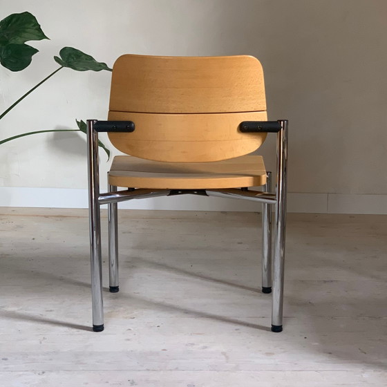 Vintage office chairs Martin Stoll – Dining chairs, Chrome (photo 11 of 14)