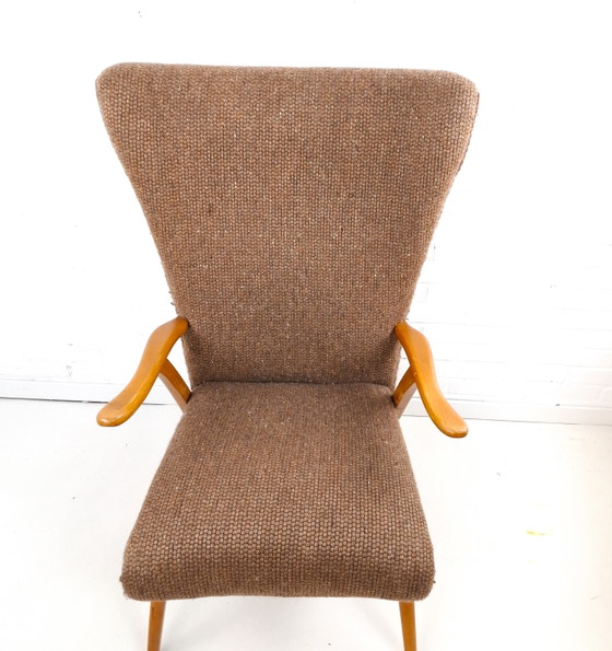 Image 1 of Vintage Wingback fauteuil jaren 60/70 mid century modern