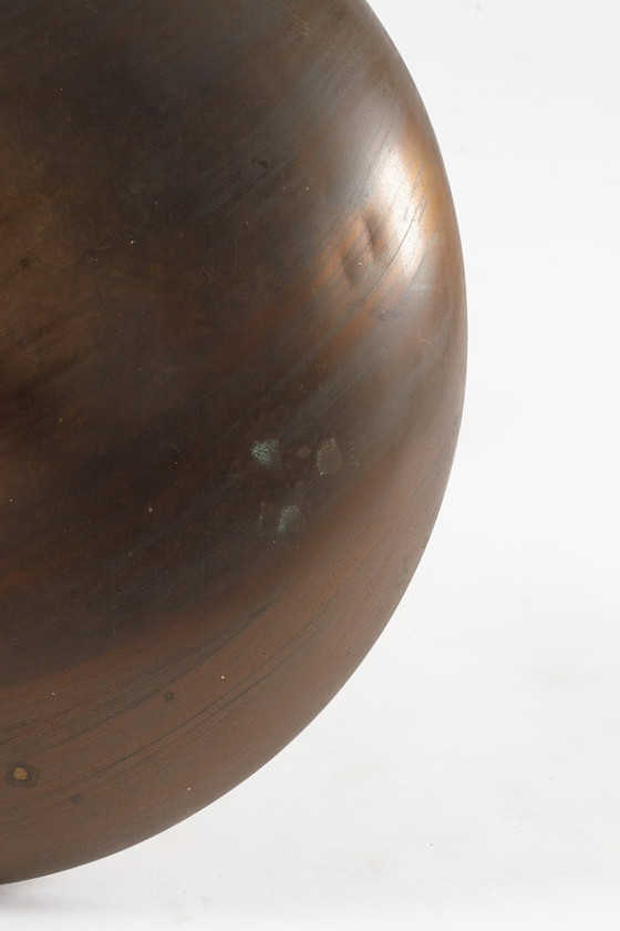 Image 1 of Art Deco/ Bauhaus mushroom tafellamp messing 