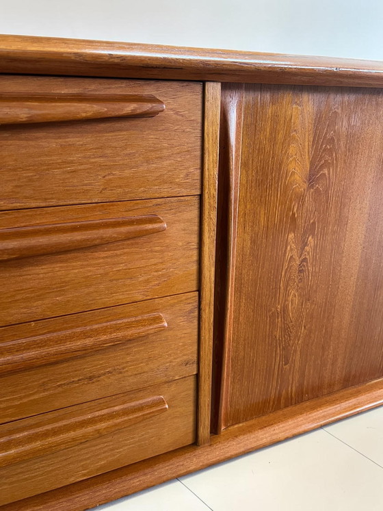 Rare Bernhard Pedersen (BPS-M) Teak Sideboard Model 1560, Denmark 1960s, 250 cm, Tambour Doors, Mid Century (photo 15 of 15)