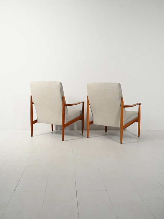 Image 1 of Coppia di poltrone scandinave in teak, anni '50-'60