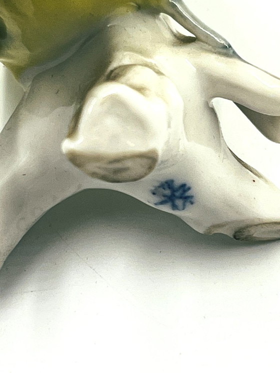 Figurine d'oiseau en céramique, Karl Ens, Objets déco, Jaune (photo 10 sur 10)