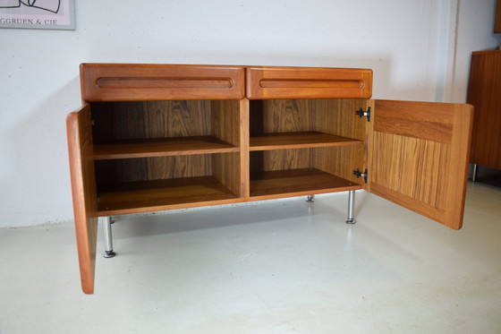 Image 1 of Deens Teakhouten Dressoir van Kollund Möbler Vintage Dressoir Ladekast