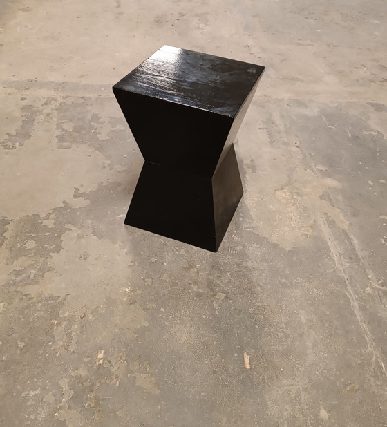 Image 1 of Geometric wooden side table 