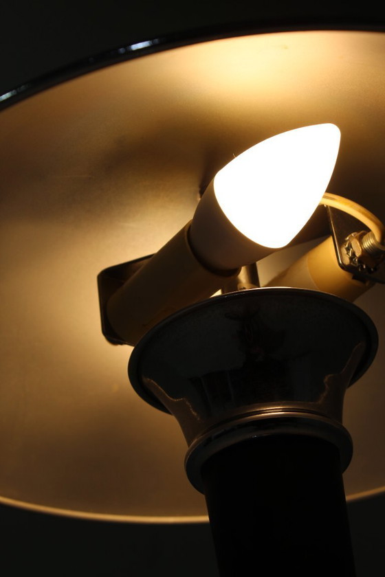 Image 1 of Lampe de table vintage IKEA, lampe champignon chromée