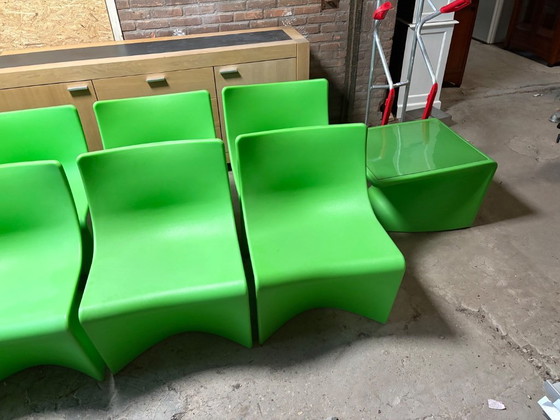 Image 1 of Original SPACE Design Stühle – Pinaffo & Scagnellato – 10 Stühle + Originaltisch