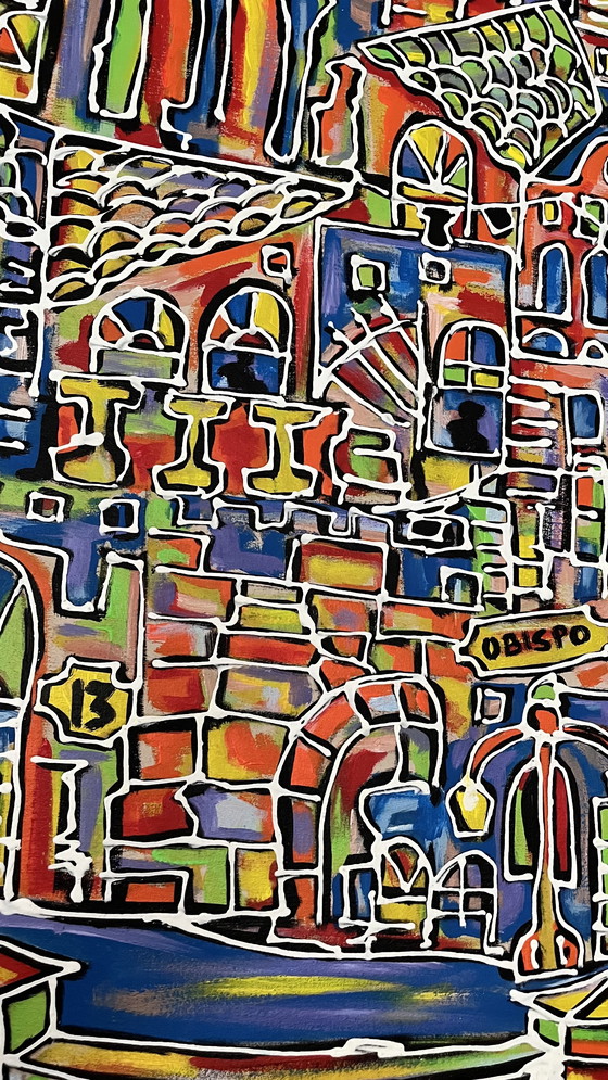 Image 1 of La Havane – Paysage urbain vibrant de La Havane, signé par Soto (2005)