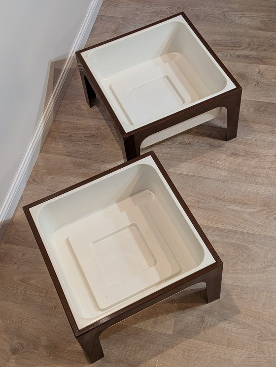 Image 1 of Par de mesas auxiliares "Flair" de Marc Held para Prisunic, 1972 - Space Age Design