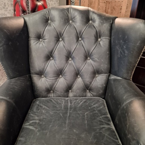 Chesterfield Lord armchair - Vintage Gray