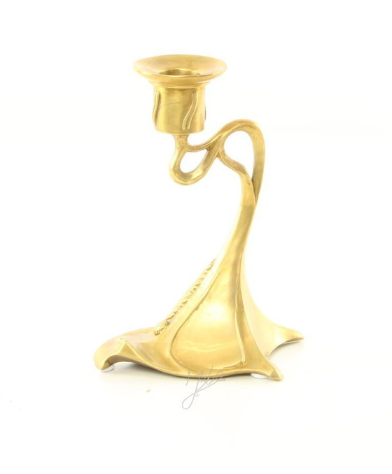 Image 1 of Bronzeleuchter im Jugendstil