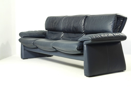 3-Seater Leather Sofa Lugano by Erpo Int., Design 1985
