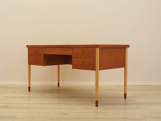 Image 1 of Scrivania in teak, design danese, anni '70, prodotta in Danimarca