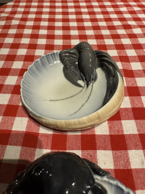 Piatto per aragosta Royal Copenhagen vintage 1923 Erik Nielsen