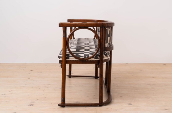 Panca O Settee In Legno Curvato Della Secessione Viennese Attribuita A Josef Hoffmann, Circa 1910 – Panche (photo 3 of 9)