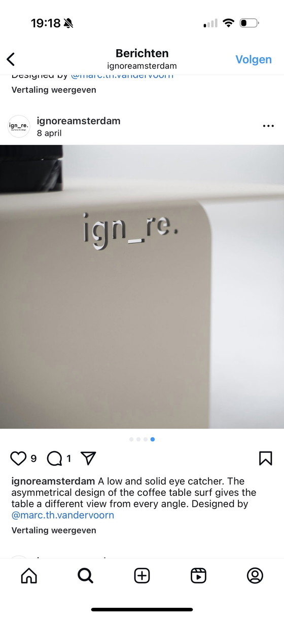 Image 1 of Ignore Coffee Table Off White