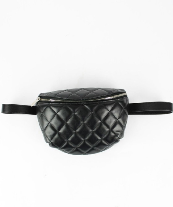 Image 1 of Chanel Belt Bag Black Quilted Lambskin