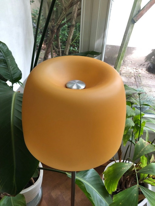 Foscarini Grande Lumiere shade, matte ochre Murano glass