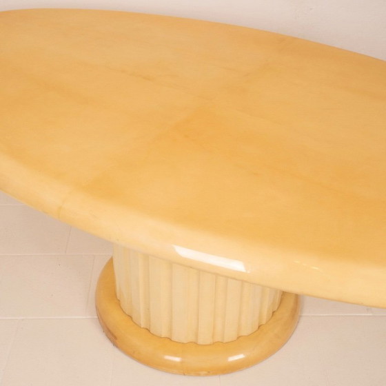 Image 1 of Raro Tavolo in pergamena di Aldo Tura per Tura Milano 1960