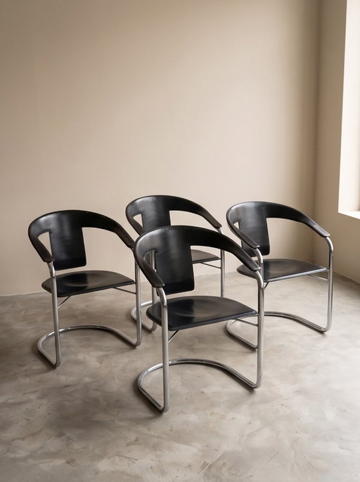 4 sedie vintage di design italiano A. Rizzatto