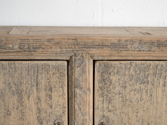Antique low sideboard in elm with two doors – China, circa 1950 – Sideboard cabinet (photo 30 of 40)