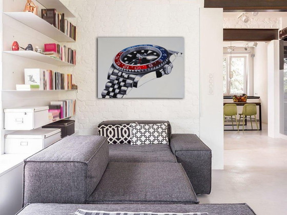 Image 1 of Rolex GMT master II Pepsi Art print directly from artist