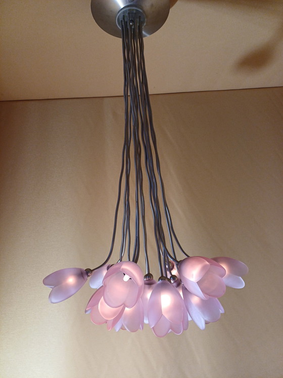 Image 1 of Lámpara de diseño Harco Loor 15 tulipanes morados