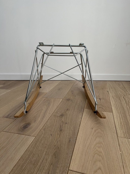 Base per sedia a dondolo in rovere cromato RAR EAMES HERMAN MILLER o VITRA